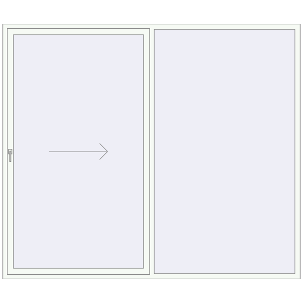 Sliding patio doors 2800x2400 mm Patio door (REHAU SYNEGO)
