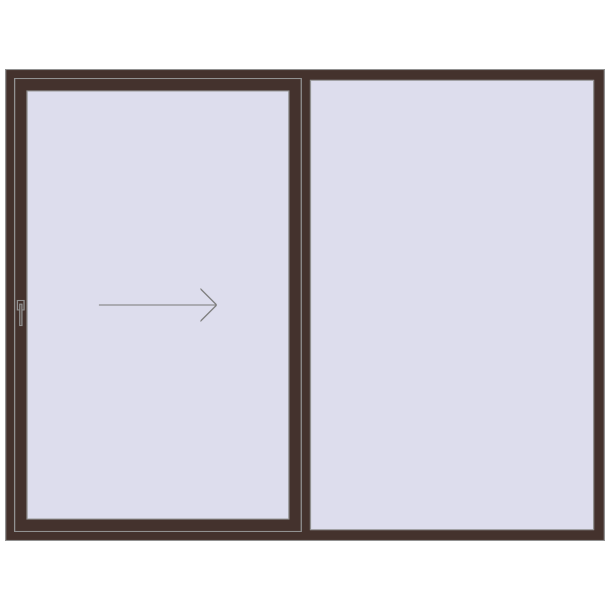 Sliding patio doors 2800x2200 mm Patio door (REHAU SYNEGO)