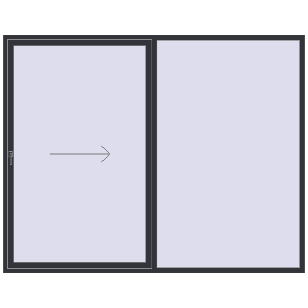 Sliding patio doors 2800x2200 mm REHAU GENEO HST