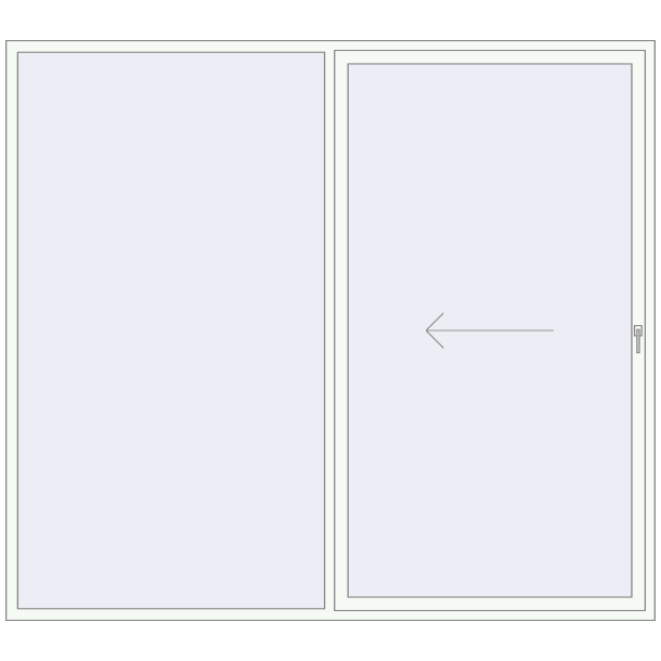 Sliding patio doors 2800x2500 mm REHAU SYNEGO SLIDE