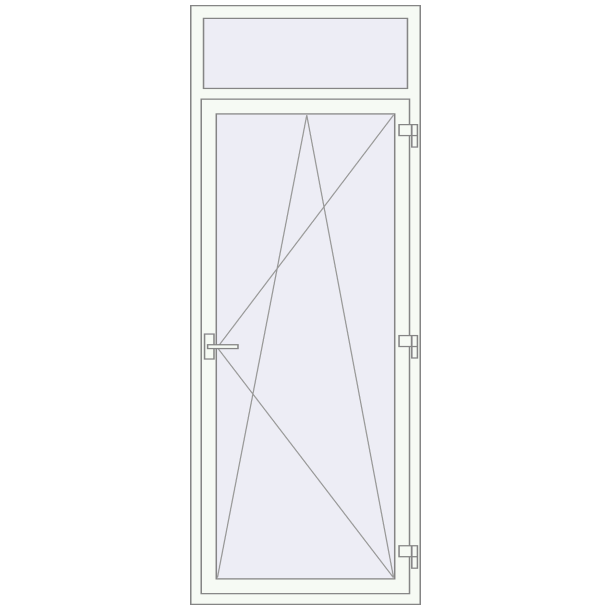Balkon-Türen. 900x2350 mm KORSA ABSOLUTE (Geneo) BALKON DOOR