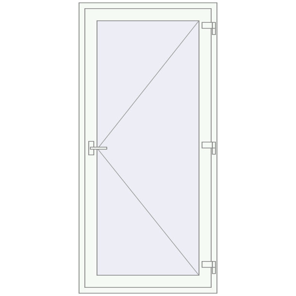 Drzwi zewnętrzne 1000x2100 mm DOOR KORSA ENERGY-SAVING (REHAU SYNEGO)