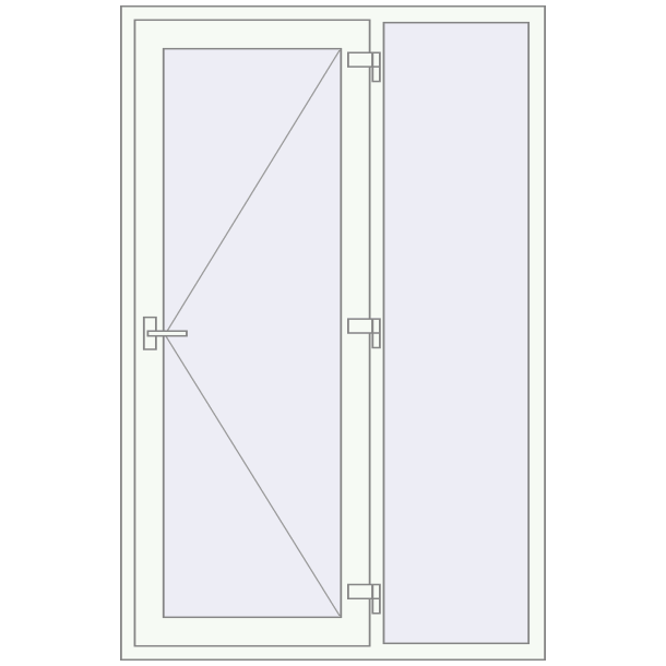 Drzwi zewnętrzne 1300x2000 mm DOOR KORSA ABSOLUTE (REHAU GENEO)