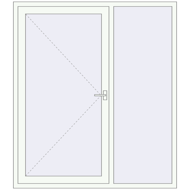 REHAU E 70 Вхідні двері 1750x2000 мм