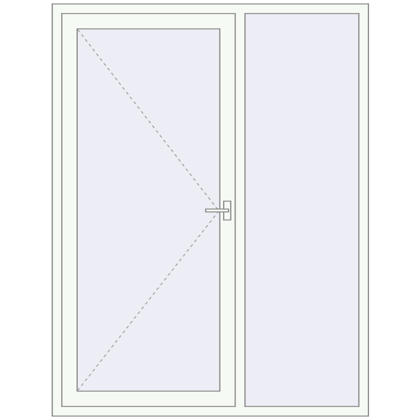 DOOR KORSA ENERGY-SAVING (REHAU SYNEGO) 1650x2150 mm