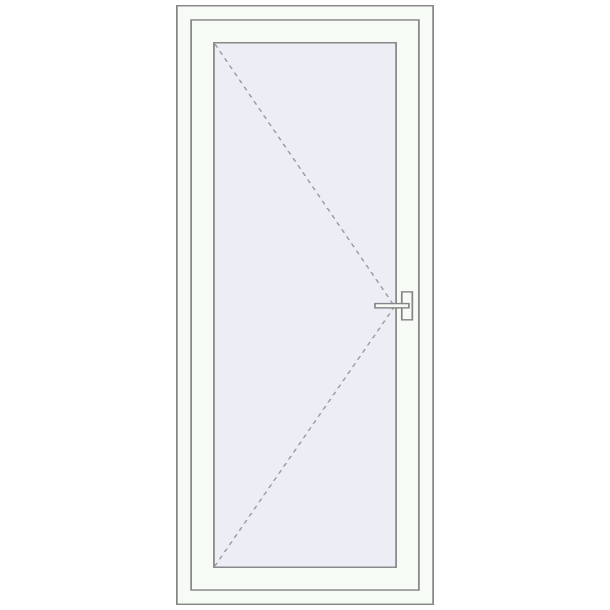 INTERIOR door (Т94/60) nach außen öffnend 900x2100 mm