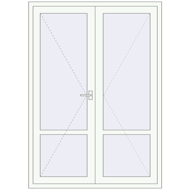 INTERIOR door (Z98/60) opens inside 1500x2100 mm