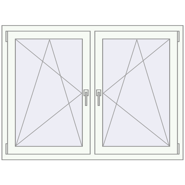 Okna skrzydłowe 1350x1000 mm KORSA OPTIMUM 70 (REHAU Euro 70)