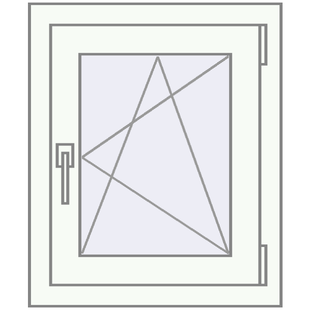 Tilt-and-Turn 540x647 mm KORSA OPTIMUM 70 (REHAU Euro 70)