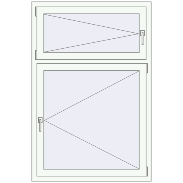 Tilt-and-Turn 1000x1500 mm KORSA OPTIMUM 70 (REHAU Euro 70)