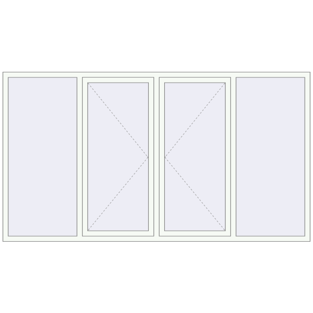 REHAU Euro 60 2900x1600 мм