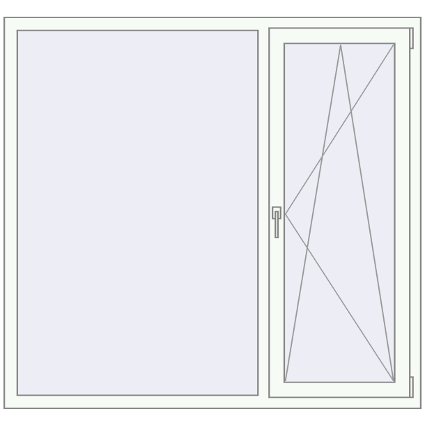 REHAU Euro 70 1600x1500 мм