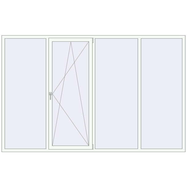 REHAU Euro 60 3000x1900 мм