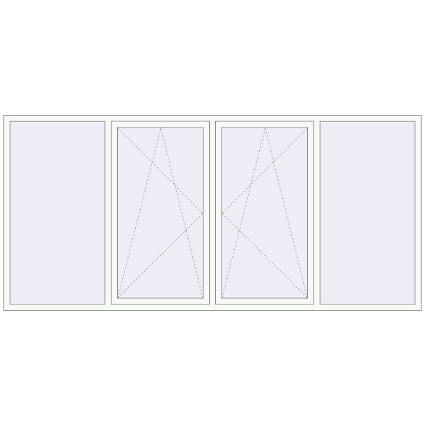 REHAU Euro 70 3420x1600 мм
