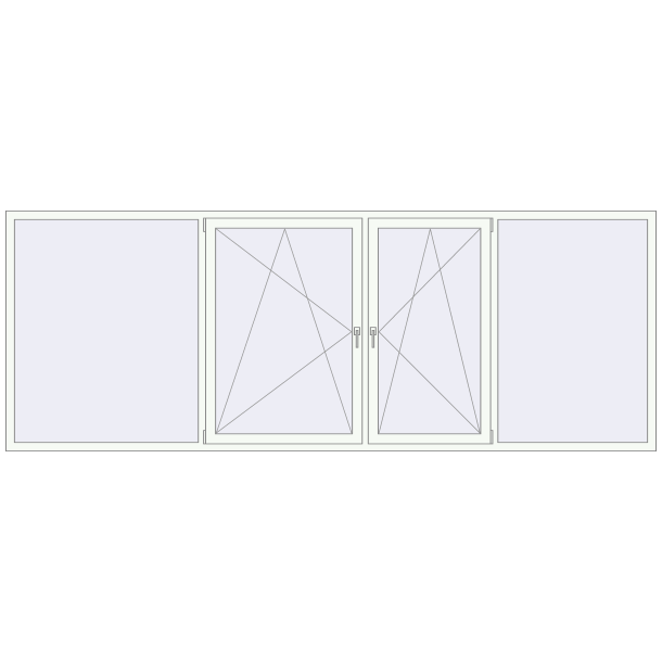 REHAU Euro 70 3800x1400 мм