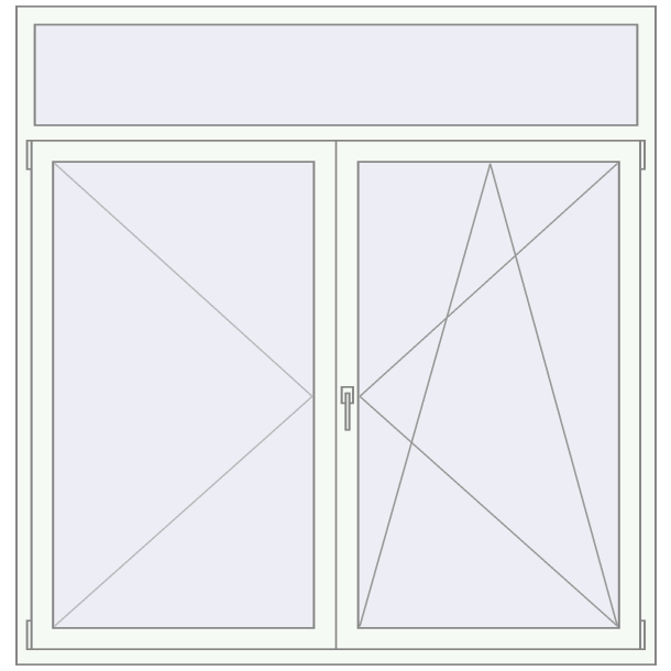 Okna skrzydłowe 1750x1800 mm KORSA OPTIMUM 70 (REHAU Euro 70)