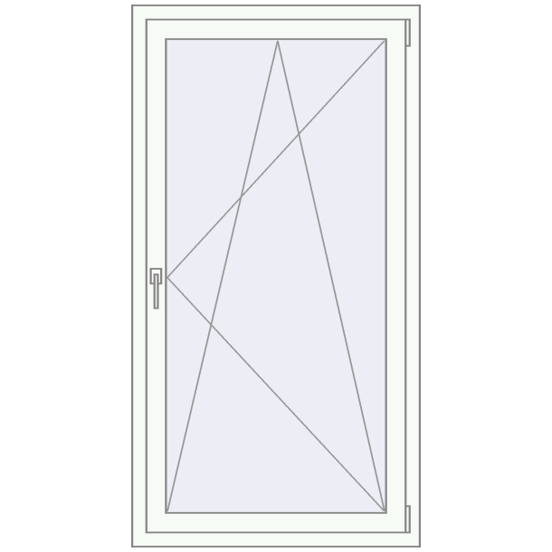 Okna skrzydłowe 900x1600 mm KORSA ABSOLUTE (REHAU GENEO)