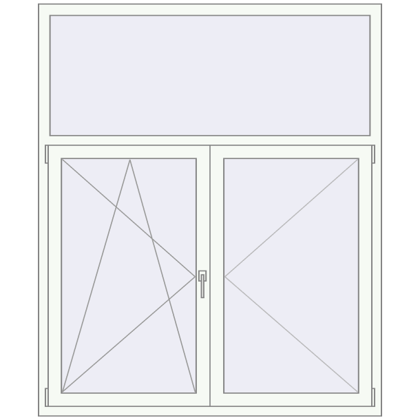 Tilt-and-Turn 1500x1800 mm KORSA OPTIMUM 70 (REHAU Euro 70)