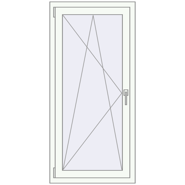 Kipp und Drehfenster 700x1350 mm KORSA STANDARD (Euro 70)