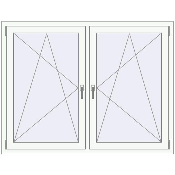 Okna skrzydłowe 1465x1135 mm KORSA ABSOLUTE (REHAU GENEO)