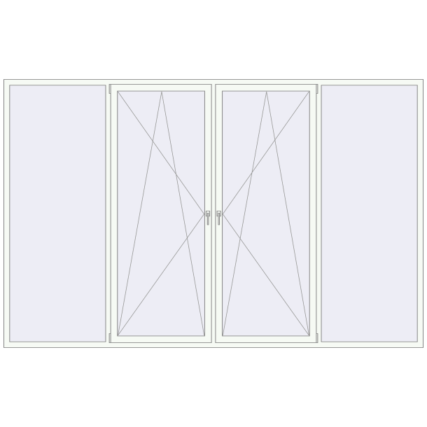 Okna skrzydłowe 3600x2300 mm KORSA OPTIMUM 70 (REHAU Euro 70)