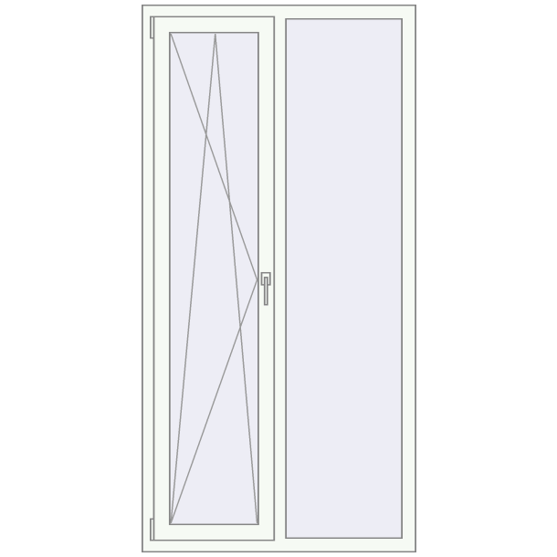 REHAU Euro 60 1000x2000 мм