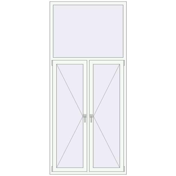 Kipp und Drehfenster 1150x2590 mm KORSA STANDARD (Euro 70)