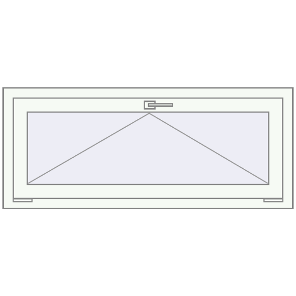 Kipp und Drehfenster 1200x500 mm KORSA STANDARD (Euro 70)