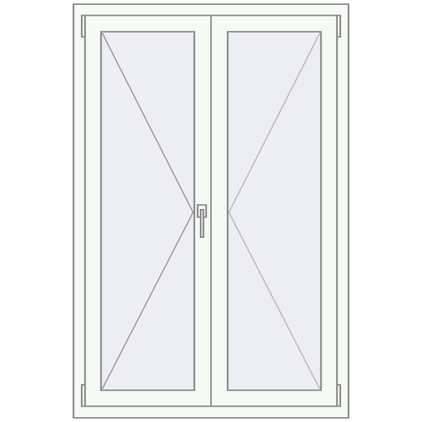 Kipp und Drehfenster 1000x1500 mm KORSA ENERGY-SAVING (SYNEGO MD)