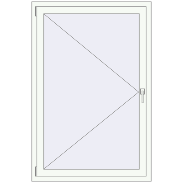 Kipp und Drehfenster 1000x1500 mm KORSA STANDARD (Euro 70)