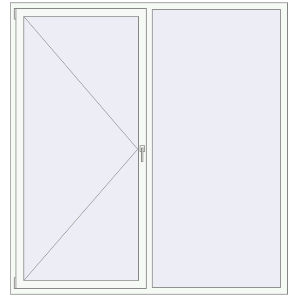 Okna skrzydłowe 2020x2120 mm KORSA ENERGY-SAVING (REHAU SYNEGO MD)