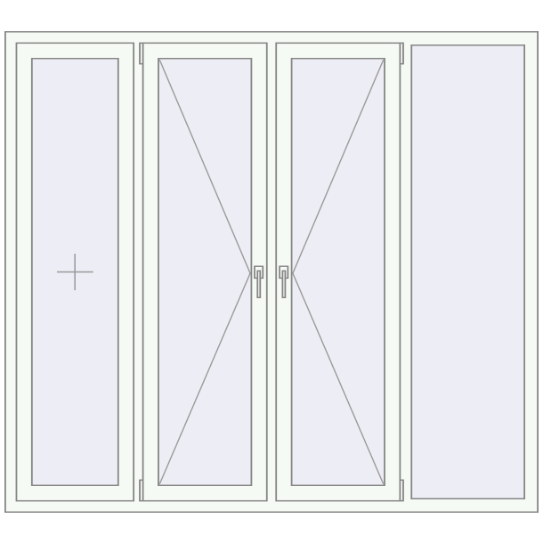 Tilt-and-Turn 2000x1800 mm KORSA ENERGY-SAVING (REHAU SYNEGO MD)