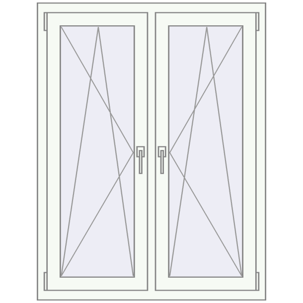 Kipp und Drehfenster 1000x1300 mm KORSA STANDARD (Euro 70)