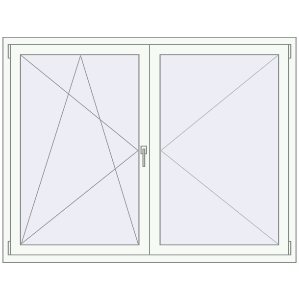 Okna skrzydłowe 1680x1290 mm KORSA BRILLANT (REHAU Brillant)