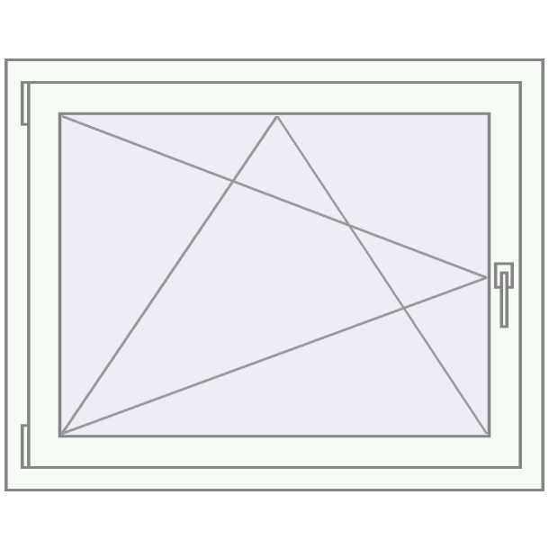 Kipp und Drehfenster 1000x800 mm KORSA ABSOLUTE (Geneo)