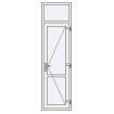 With upper fanlight and mullion